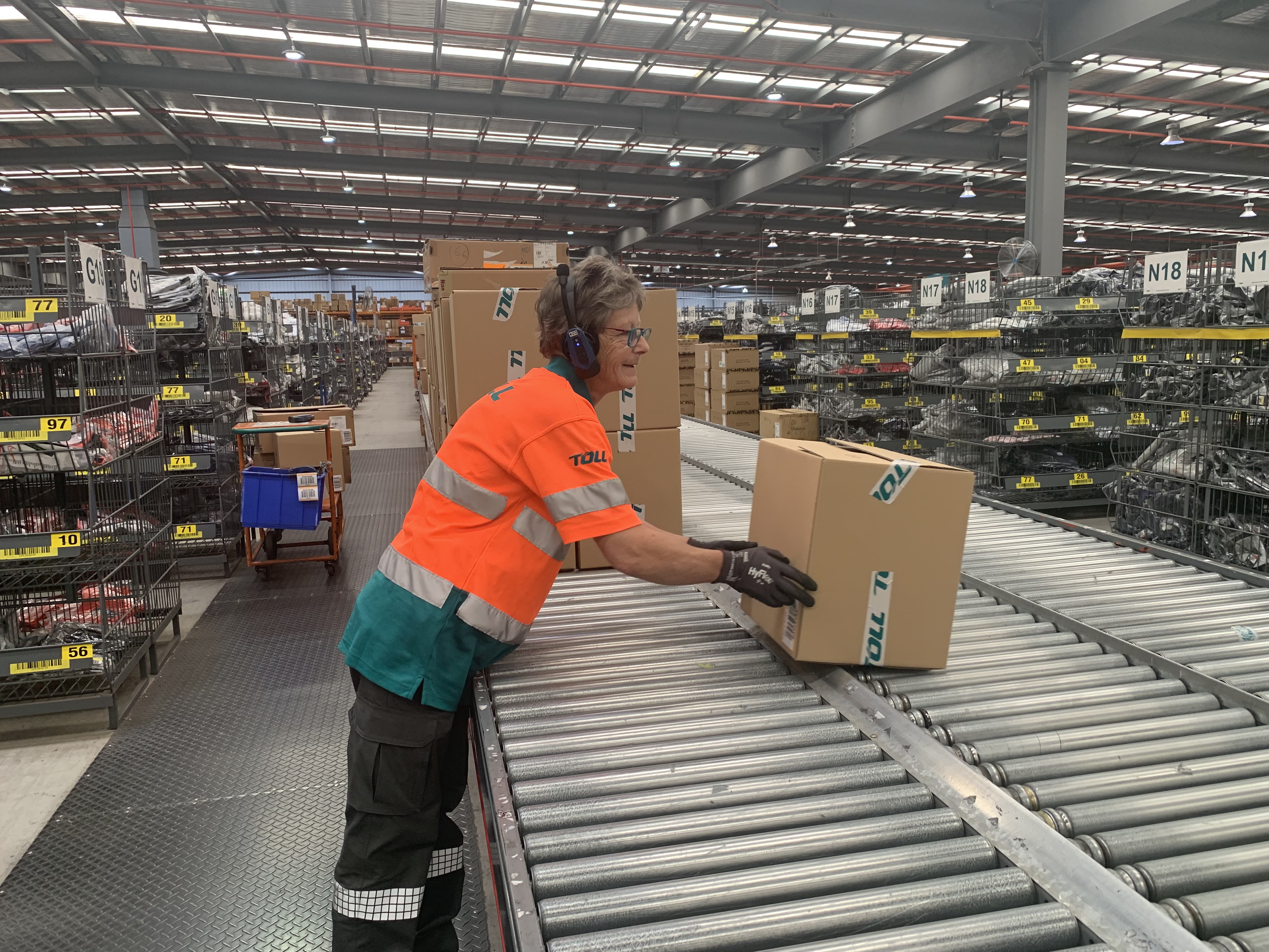 Toll employee at Nike facility